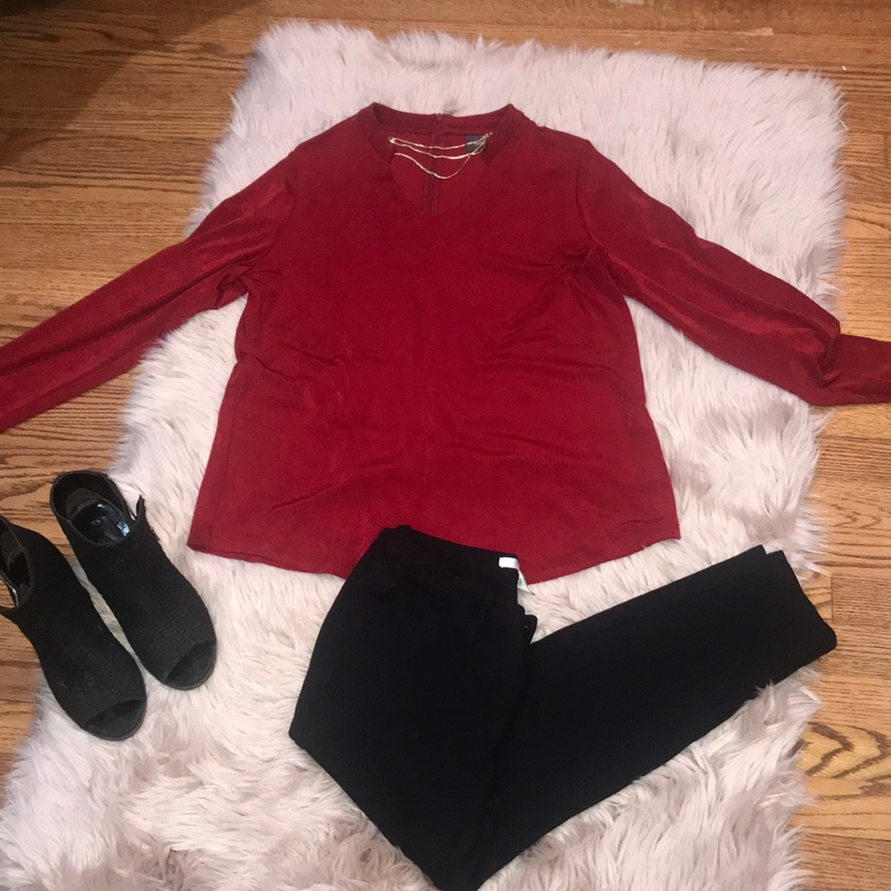 👶🏻Dressy red top! Chico’s 2